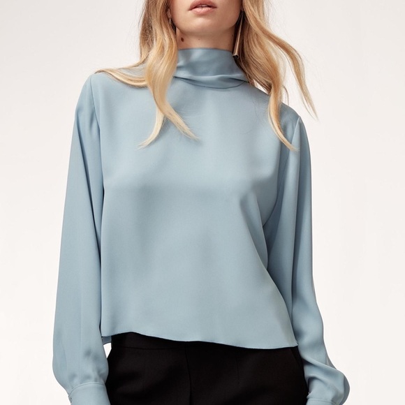 Babaton Tops - Aritzia Babaton Paul Blouse | Black | Size M